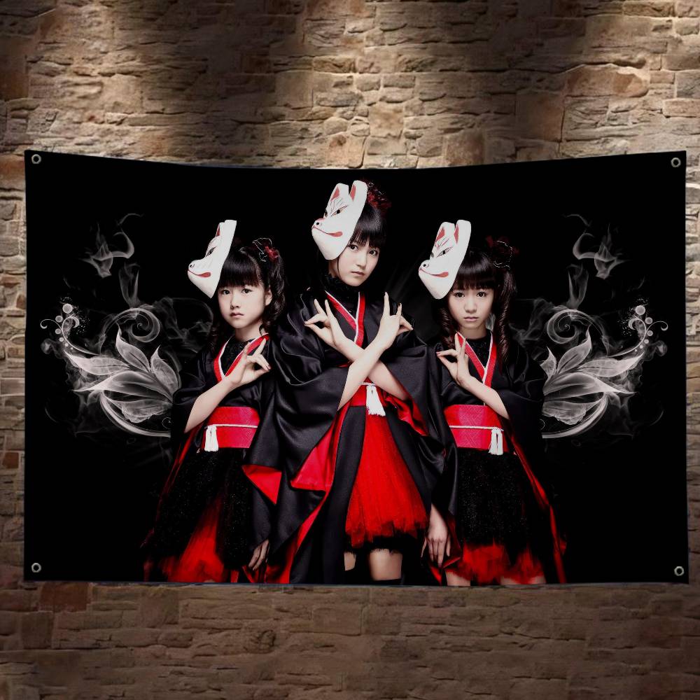 Commercial Banner Printing - Bandeira Clássica Kawaii Metal Band B-Babymetal