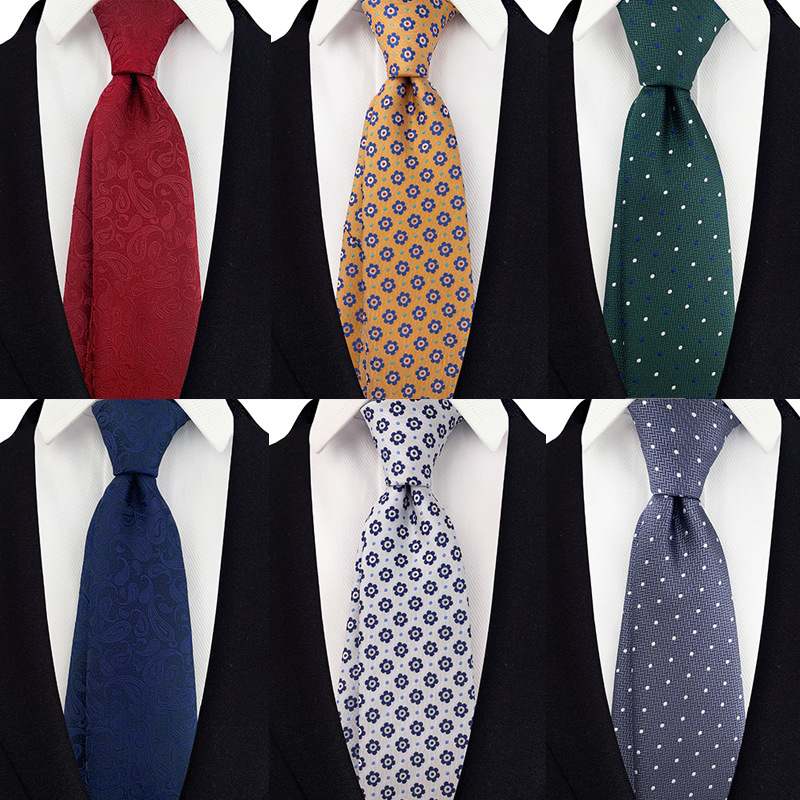Commercial Printing Business - Gravata masculina com estampa vintage de