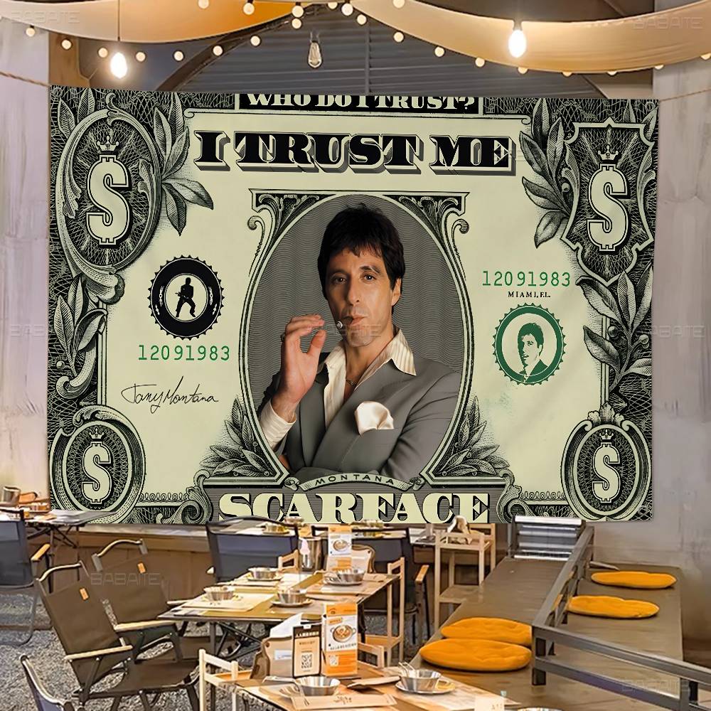 Commercial Banner Printing - Bandeira Publicitária Retro S-Scarface com Impressão