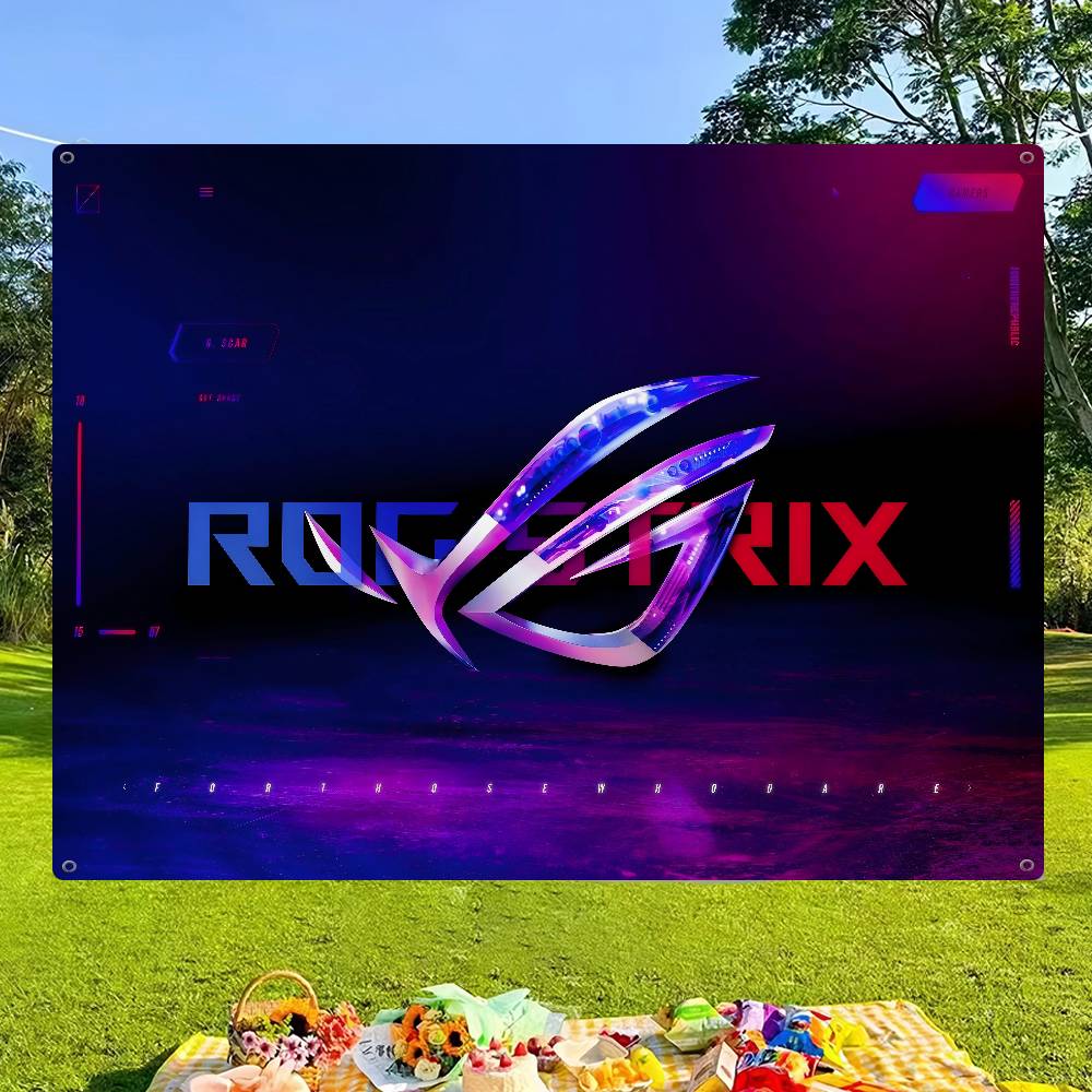 Commercial Banner Printing - A-AsuS-S R-ROG LOGO Impressão avançada Bandeira