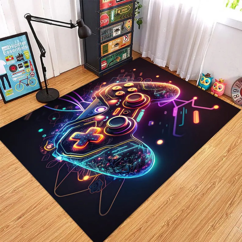 Commercial Printing Machine - Tapete de Área Neon Glow para