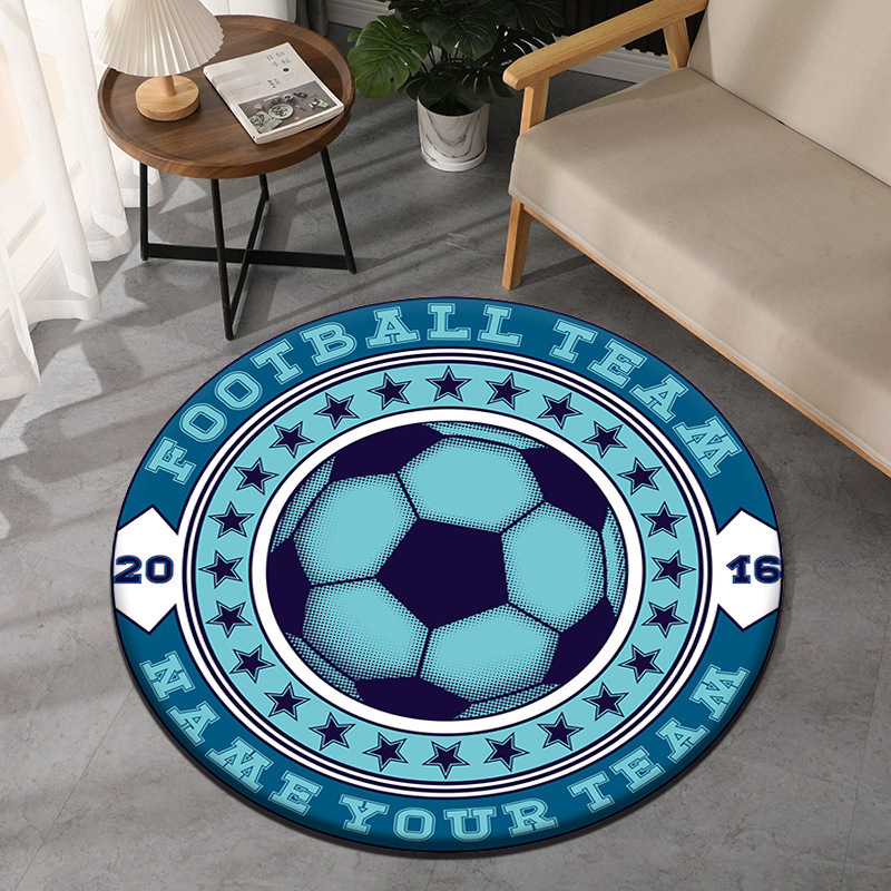 Tema de futebol tapete redondo - Commercial Printing Machine avaliação e preço